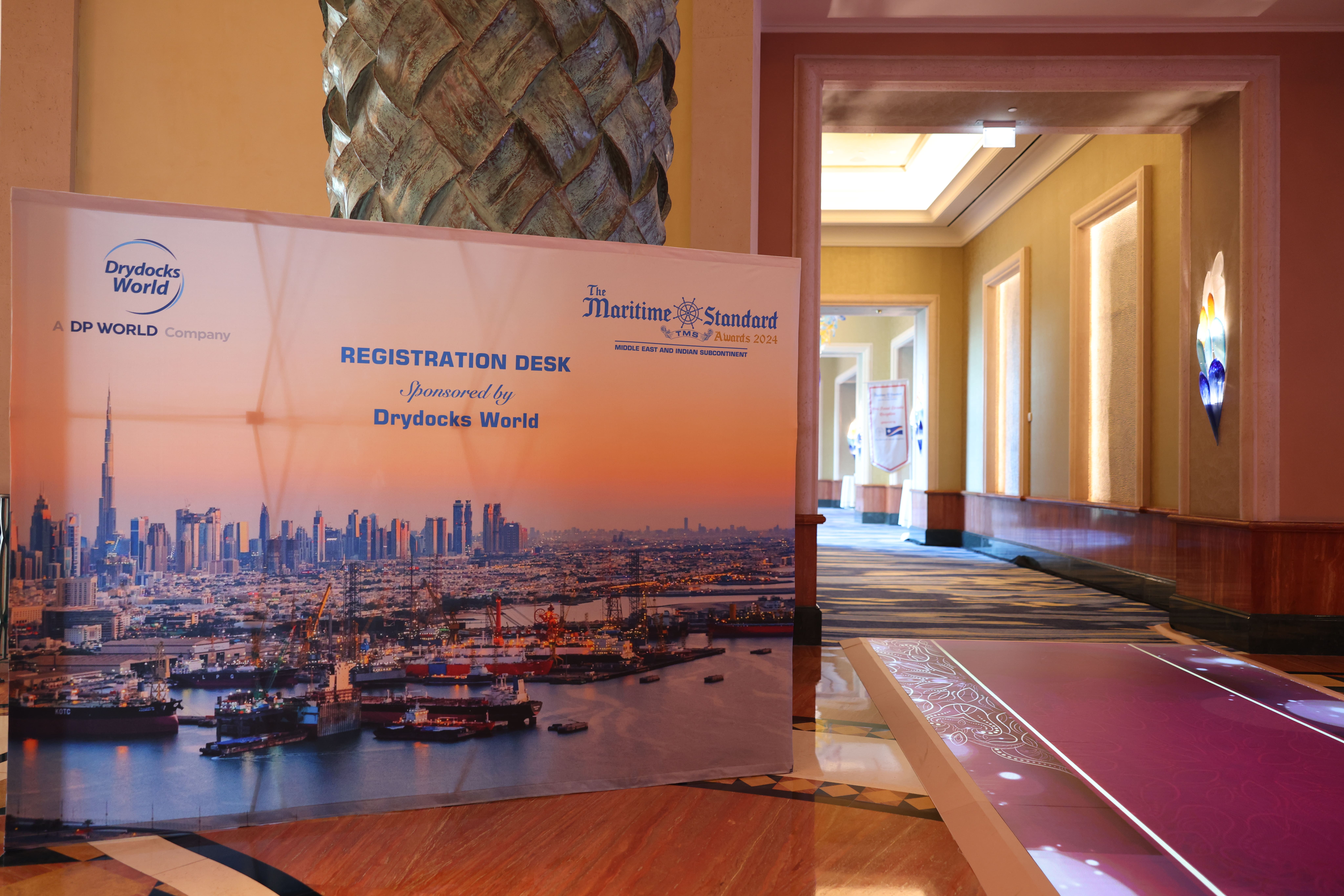 Customized promotional displays for TMS Award sponsors