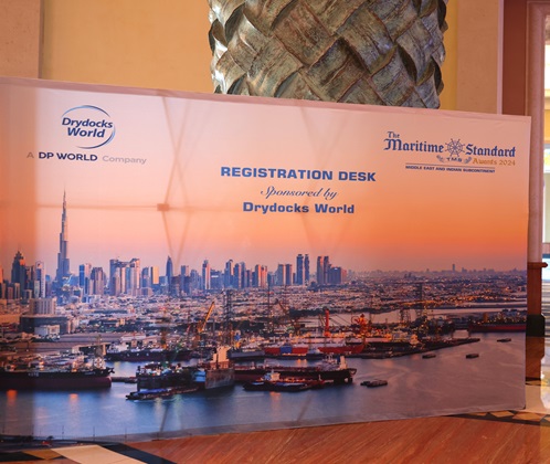 Sponsor recognition amplified through elegant print displays at The Maritime Standard Awards