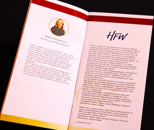 Strategic print branding featured across event collateral at TMS Awards ceremony